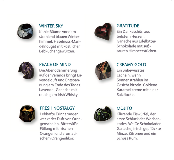 Dark & Creamy Pralinen Kollektion