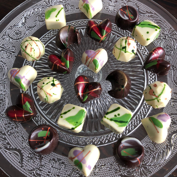 Nebula Artisan Chocolate Pralinen Kurbiskern Kollektion Mix